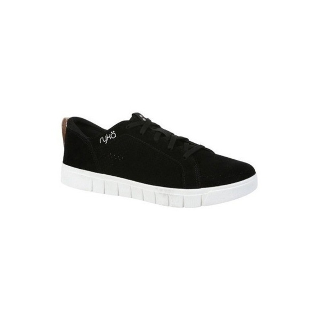 Ryka Haiku Black‎ Suede Sneakers Ultra-Flex Lug Sole 10